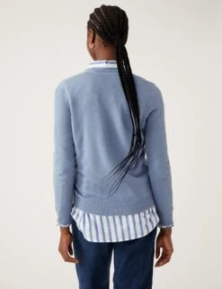 Supersoft V-Neck Jumper -Marksandspencer Sale Store SD 01 T38 1287 KP X EC 3