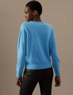 Pure Cashmere Crew Neck Jumper -Marksandspencer Sale Store SD 01 T38 3915 H0 X EC 3