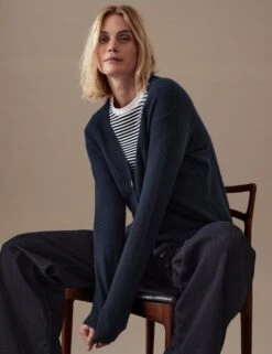 Pure Cashmere V-Neck Button Front Cardigan