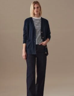 Pure Cashmere V-Neck Button Front Cardigan -Marksandspencer Sale Store SD 01 T38 4201 F0 X EC 1