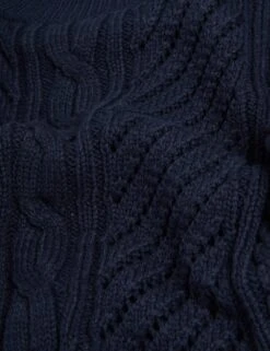 Cotton Rich Cable Knit Relaxed Knitted Vest -Marksandspencer Sale Store SD 01 T38 6018 F0 X EC 6