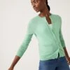 Pure Merino Wool Crew Neck Cardigan 20 Pure Merino Wool Crew Neck Cardigan -Marksandspencer Sale Store SD 01 T38 8418 UO X EC 0