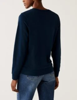 Women's Cotton Rich England Sweatshirt -Marksandspencer Sale Store SD 01 T41 1604C F4 X EC 2