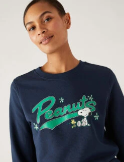 Cotton Rich Snoopy™ Sweatshirt 9 Cotton Rich Snoopy™ Sweatshirt -Marksandspencer Sale Store SD 01 T41 3673C F4 X EC 1