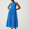 Pure Cotton Cutwork Maxi Tiered Dress -Marksandspencer Sale Store SD 01 T42 7841 E0 X EC 0