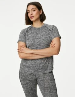 Scoop Neck Short Sleeve T-Shirt -Marksandspencer Sale Store SD 01 T51 5157 UT X EC 2