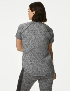 Scoop Neck Short Sleeve T-Shirt -Marksandspencer Sale Store SD 01 T51 5157 UT X EC 3