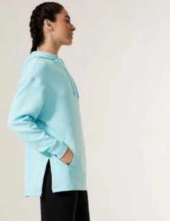 Hooded Relaxed Long Sleeve Yoga Hoodie -Marksandspencer Sale Store SD 01 T51 5255 ST X EC 1