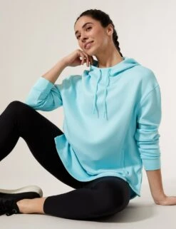 Hooded Relaxed Long Sleeve Yoga Hoodie -Marksandspencer Sale Store SD 01 T51 5255 ST X EC 2