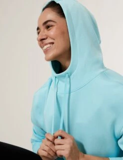 Hooded Relaxed Long Sleeve Yoga Hoodie -Marksandspencer Sale Store SD 01 T51 5255 ST X EC 3