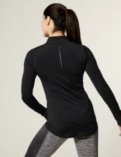 Funnel Neck Zip Up Long Sleeve Running Top -Marksandspencer Sale Store SD 01 T51 5296 Y0 X EC 3