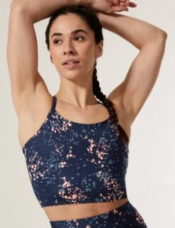 Printed Strappy Cross Back Crop Top -Marksandspencer Sale Store SD 01 T51 5307P CG X EC 2