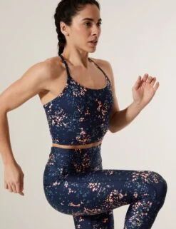 Printed Strappy Cross Back Crop Top -Marksandspencer Sale Store SD 01 T51 5307P CG X EC 3