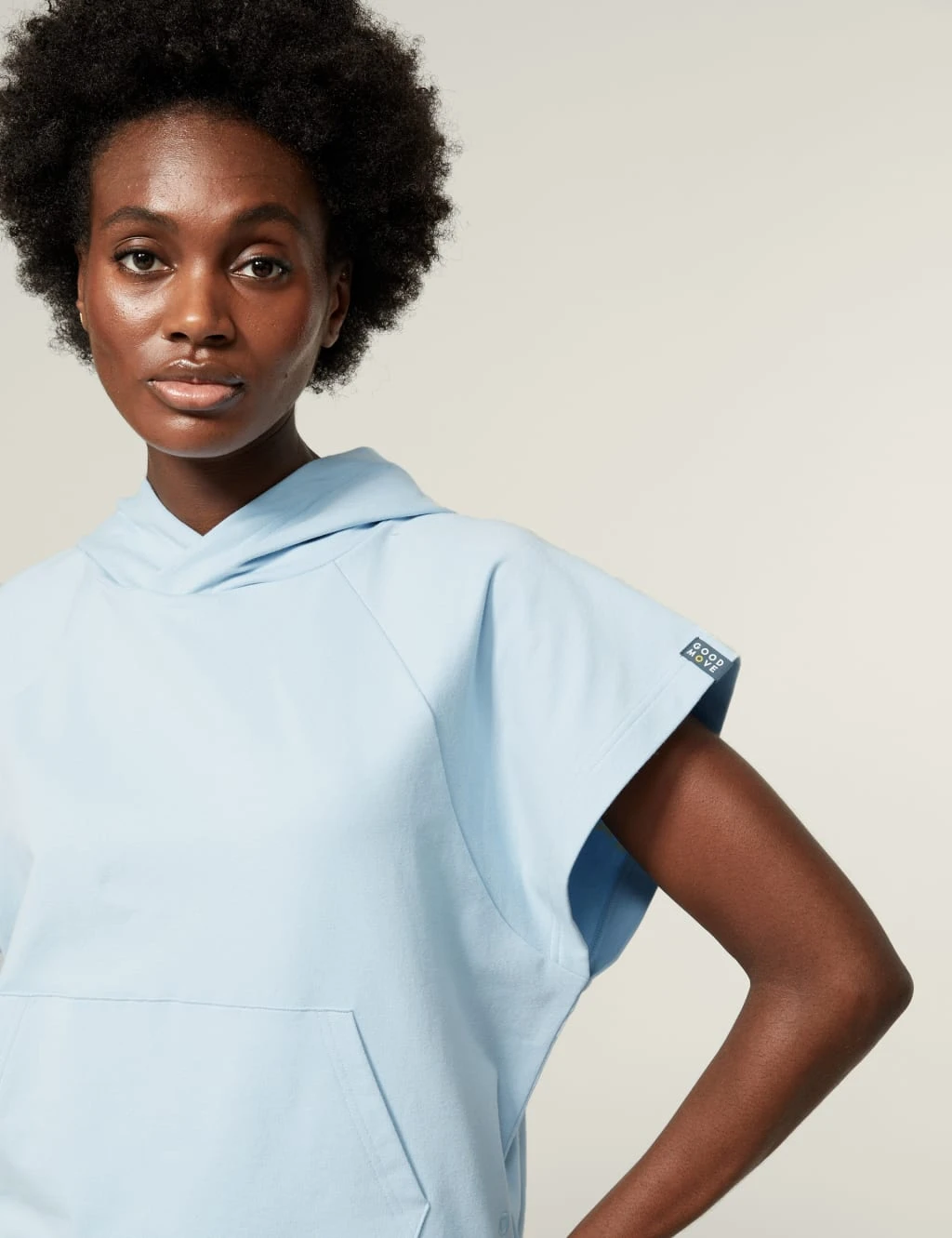 Cotton Rich Sleeveless Hoodie 1 Cotton Rich Sleeveless Hoodie