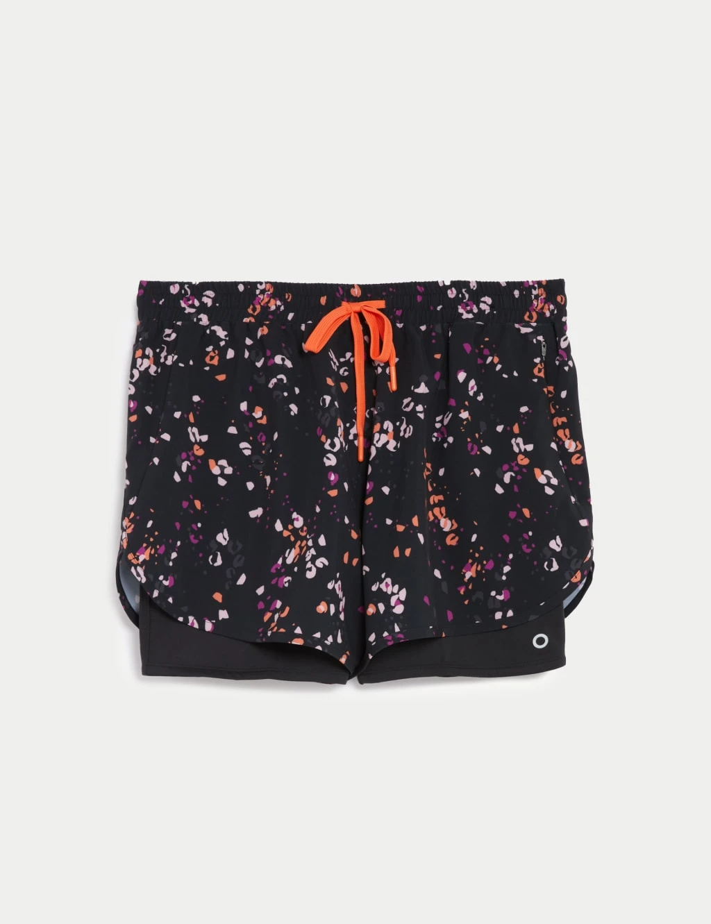 Woven Printed Layered Running Shorts 1 Woven Printed Layered Running Shorts