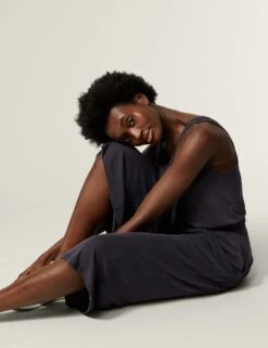 Modal Rich Wide Leg Jumpsuit -Marksandspencer Sale Store SD 01 T51 6594 HL X EC 3