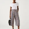Printed Wide Leg Cropped Trousers 10 Printed Wide Leg Cropped Trousers -Marksandspencer Sale Store SD 01 T57 2013 Y4 X EC 0