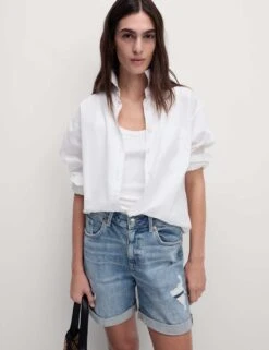 Denim Boyfriend Shorts -Marksandspencer Sale Store SD 01 T57 3556 PD X EC 1