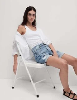 Denim Boyfriend Shorts -Marksandspencer Sale Store SD 01 T57 3556 PD X EC 2