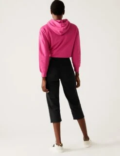 Cotton Rich Straight Leg Cropped Joggers -Marksandspencer Sale Store SD 01 T57 3753 Y0 X EC 3