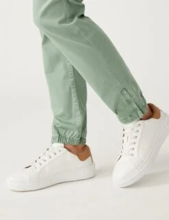 Cotton Rich Slim Fit Joggers -Marksandspencer Sale Store SD 01 T57 4319 DW X EC 2