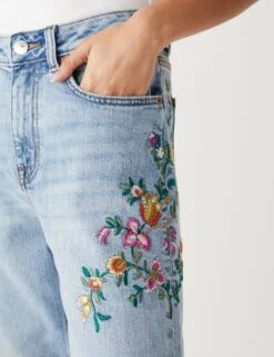 Boyfriend Embroidered Ankle Grazer Jeans -Marksandspencer Sale Store SD 01 T57 6214B QQ X EC 1