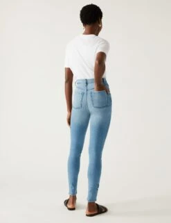 Ivy High Waisted Embroidered Skinny Jeans 7 Ivy High Waisted Embroidered Skinny Jeans -Marksandspencer Sale Store SD 01 T57 7689B XA X EC 3