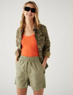 Pure Cotton High Waisted Shorts