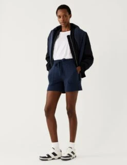 Cotton Rich Jersey Jogger Shorts -Marksandspencer Sale Store SD 01 T57 9665 F0 X EC 1