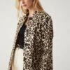 Cotton Rich Animal Print Longline Car Coat 34 Cotton Rich Animal Print Longline Car Coat -Marksandspencer Sale Store SD 01 T59 1034C N4 X EC 0