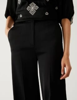 Satin Tuxedo Wide Leg Trousers -Marksandspencer Sale Store SD 01 T59 1223V Y0 X EC 2