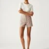 Linen Blend Broderie High Waisted Shorts -Marksandspencer Sale Store SD 01 T59 5623T NU X EC 0