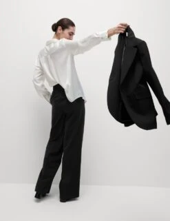 Wide Leg Trousers -Marksandspencer Sale Store SD 01 T59 8765 Y0 X EC 4