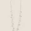 Charm And Pearl Long Multirow Necklace -Marksandspencer Sale Store SD 01 T66 1541H XX X EC 90