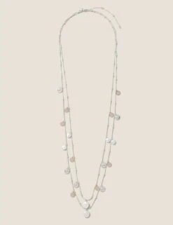 Charm And Pearl Long Multirow Necklace