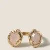 14ct Gold Plated Semi Precious Ring -Marksandspencer Sale Store SD 01 T66 9059G S0 X EC 90