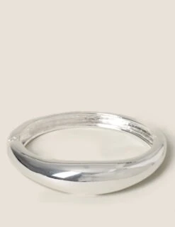 Chunky Silver Bangle