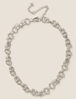 Autograph Silver Tone Chain Necklace