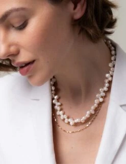 Autograph Freshwater Pearl Multirow Necklace -Marksandspencer Sale Store SD 01 T66 9084N K0 X EC 1
