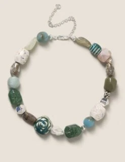 Semi-Precious Mixed Bead Necklace