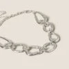 Silver Tone Large Link Chain Necklace -Marksandspencer Sale Store SD 01 T66 9097N XX X EC 0