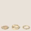 Semi Precious Stone 3 Pack Rings -Marksandspencer Sale Store SD 01 T66 9099G S0 X EC 0