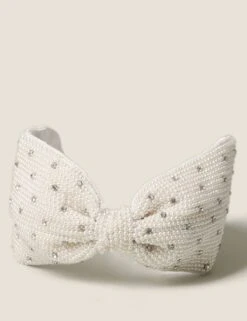 Pearl Rhinestone Wide Alice Band -Marksandspencer Sale Store SD 01 T66 9100H Z0 X EC 2