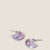 Autograph Purple Iridescent Hoop Earrings -Marksandspencer Sale Store SD 01 T66 9103E D0 X EC 0
