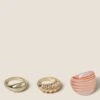 3 Pack Gold & Resin Ring Pack