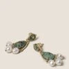 Semi Precious Pearl Drop Earrings -Marksandspencer Sale Store SD 01 T66 9116E J0 X EC 0