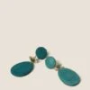 Blue Wood Drop Earrings -Marksandspencer Sale Store SD 01 T66 9151E J0 X EC 0
