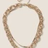 Chunky Chain Multirow Necklace -Marksandspencer Sale Store SD 01 T66 9213N S0 X EC 0