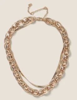 Chunky Chain Multirow Necklace
