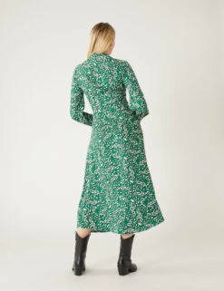 Animal Print Tie Front Midaxi Shirt Dress -Marksandspencer Sale Store SD 01 T69 1564 J4 X EC 4
